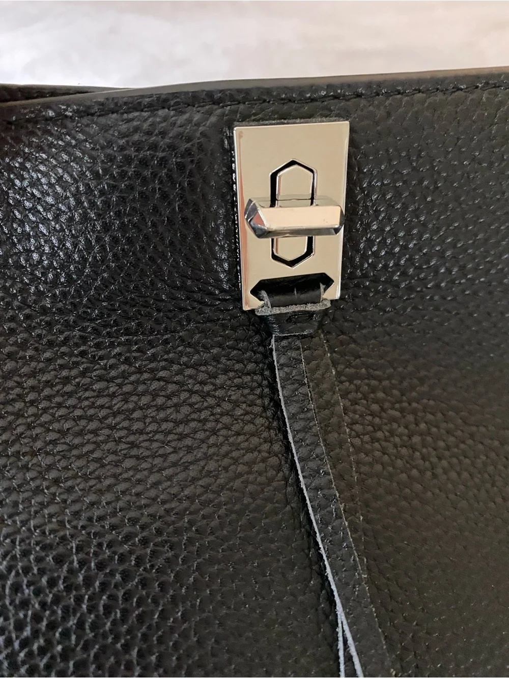 NWT! Rebecca Minkoff Black Pebbled Leather Tote Bag